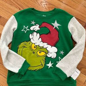 Girls Grinch Sweatshirt XL Brand New With Tags